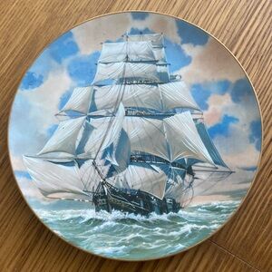 Great American Sailing Ships Plate The Rosenthal Group For The Danbury Mint